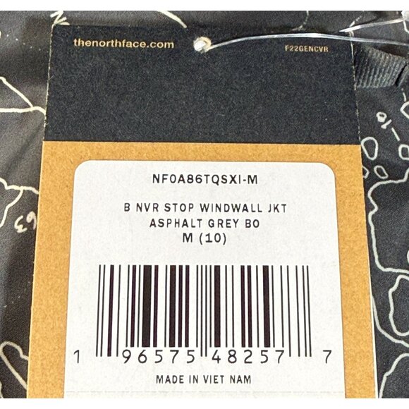 The North Face Kids Never Stop Hooded WindWall Jacket Asphalt Grey Size M (10) - Picture 13 of 14